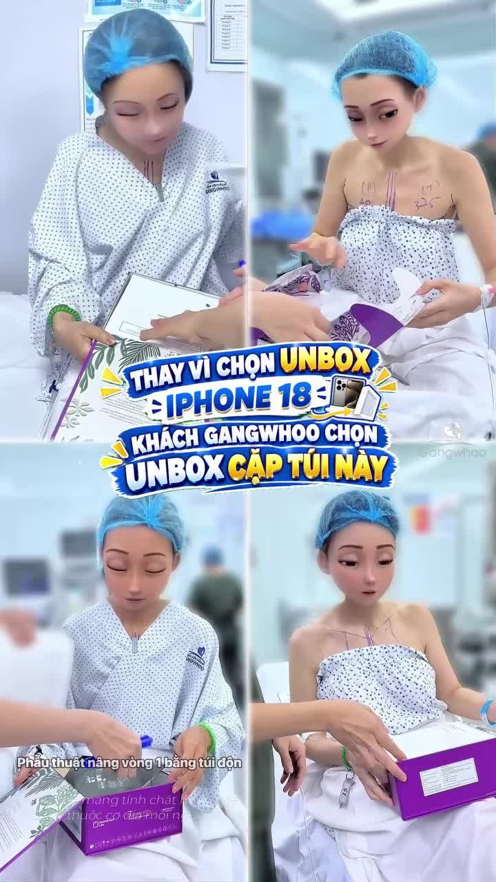 Thay vì chọn unbox Iphone 18 nhiều khách hàng đã tới Gangwhoo để chọn unbox cawo túi này