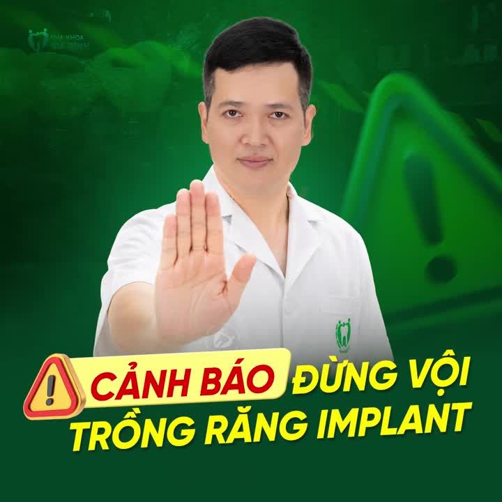 ĐỪNG VỘI TRỒNG IMPLANT NẾU GẶP CÁC BỆNH LÝ TOÀN THÂN