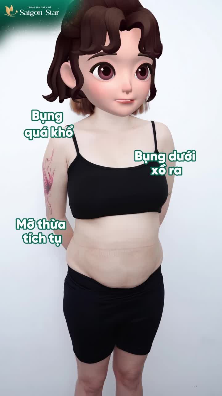 BỤNG TO QUÁ KHỔ, M Ỡ THỪA CỨNG ĐẦU TÀNG HÌNH CHỈ TRONG TÍCH TẮC CÙNG COMBO ĐỘ DÁNG