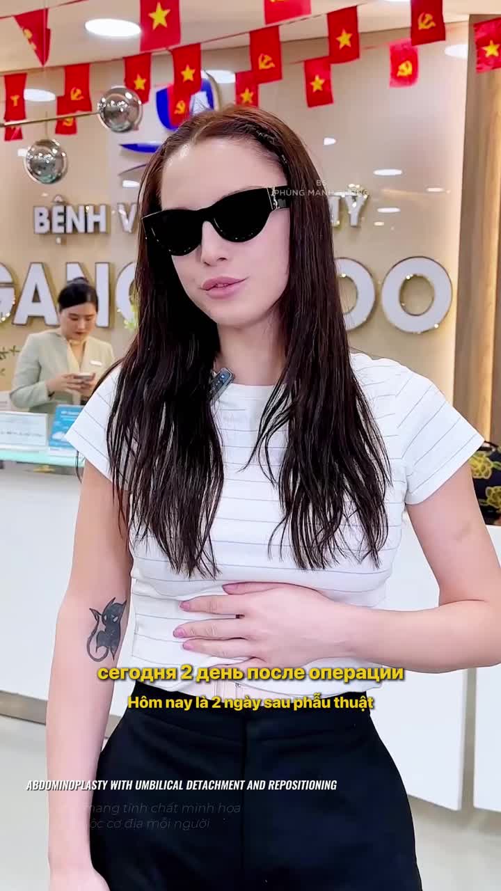 Nữ khách Nga review đi đứng nhẹ nhàng, khỏe khoắn sau 2 ngày căng da tạo hình thành bụng