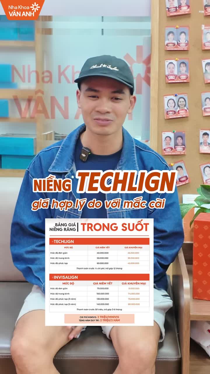 “Ban đầu anh nghĩ niềng máng trong suốt chắc giá thành sẽ rất cao…”