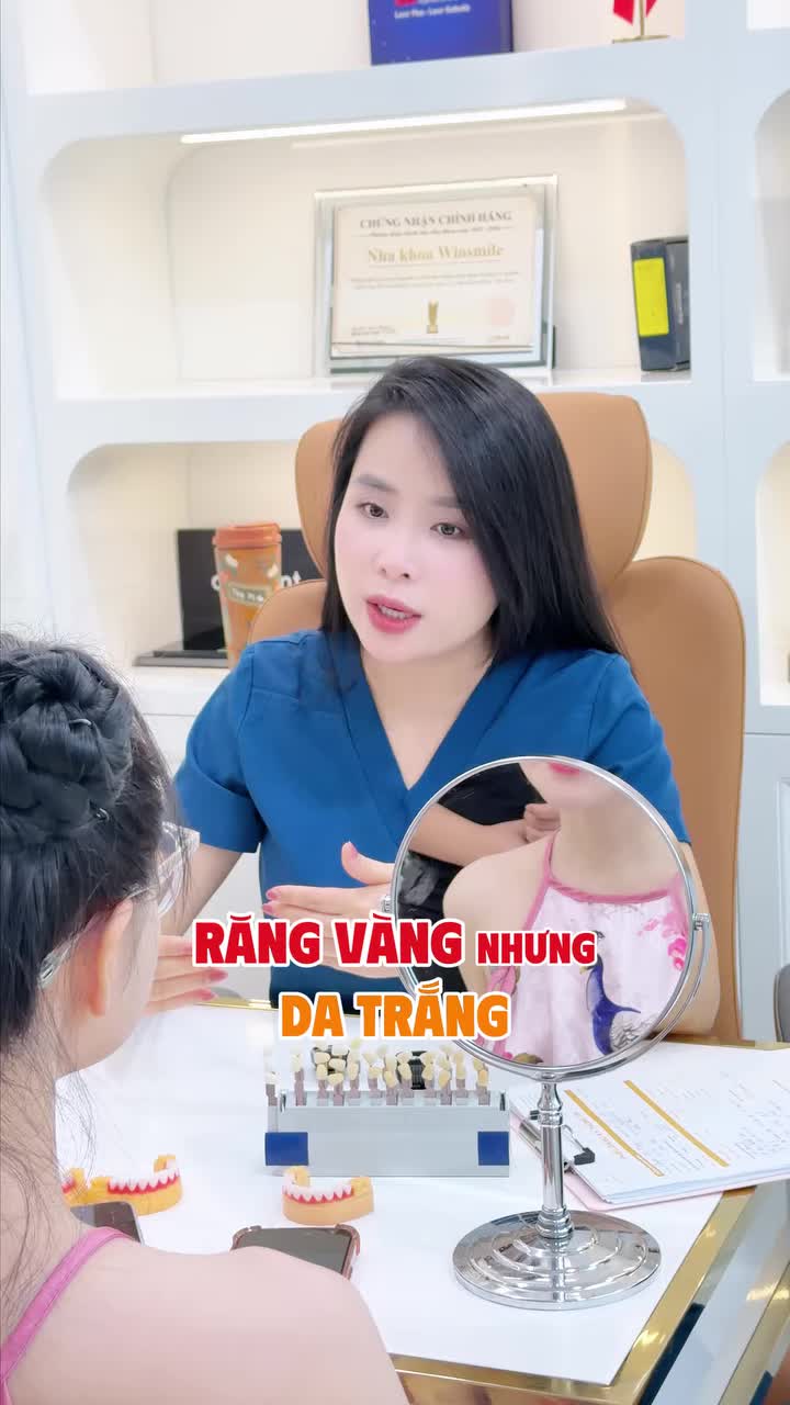 Da trắng, dáng xinh đã có, điều chị Hằng thiếu chính là một nụ cười trắng sáng tương xứng với những nét đẹp vốn có của chị