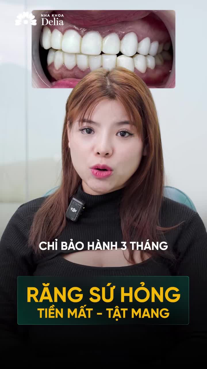Răng sứ hỏng: Ố màu - Viêm lợi - Hôi miệng - Rơi rụng!!