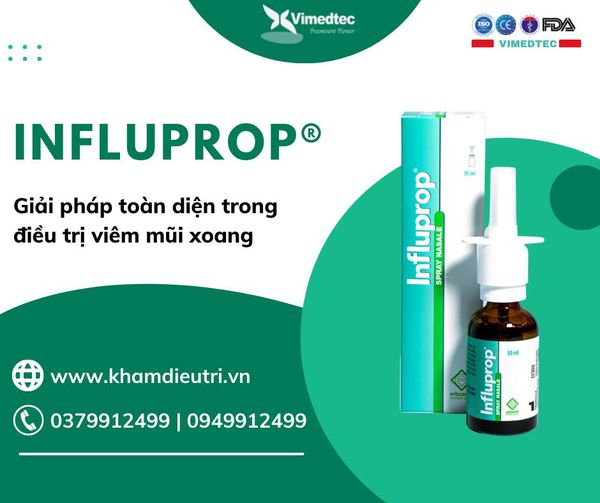 Thuốc xịt mũi Influprop® được sử dụng để điều trị những triệu chứng nào?

