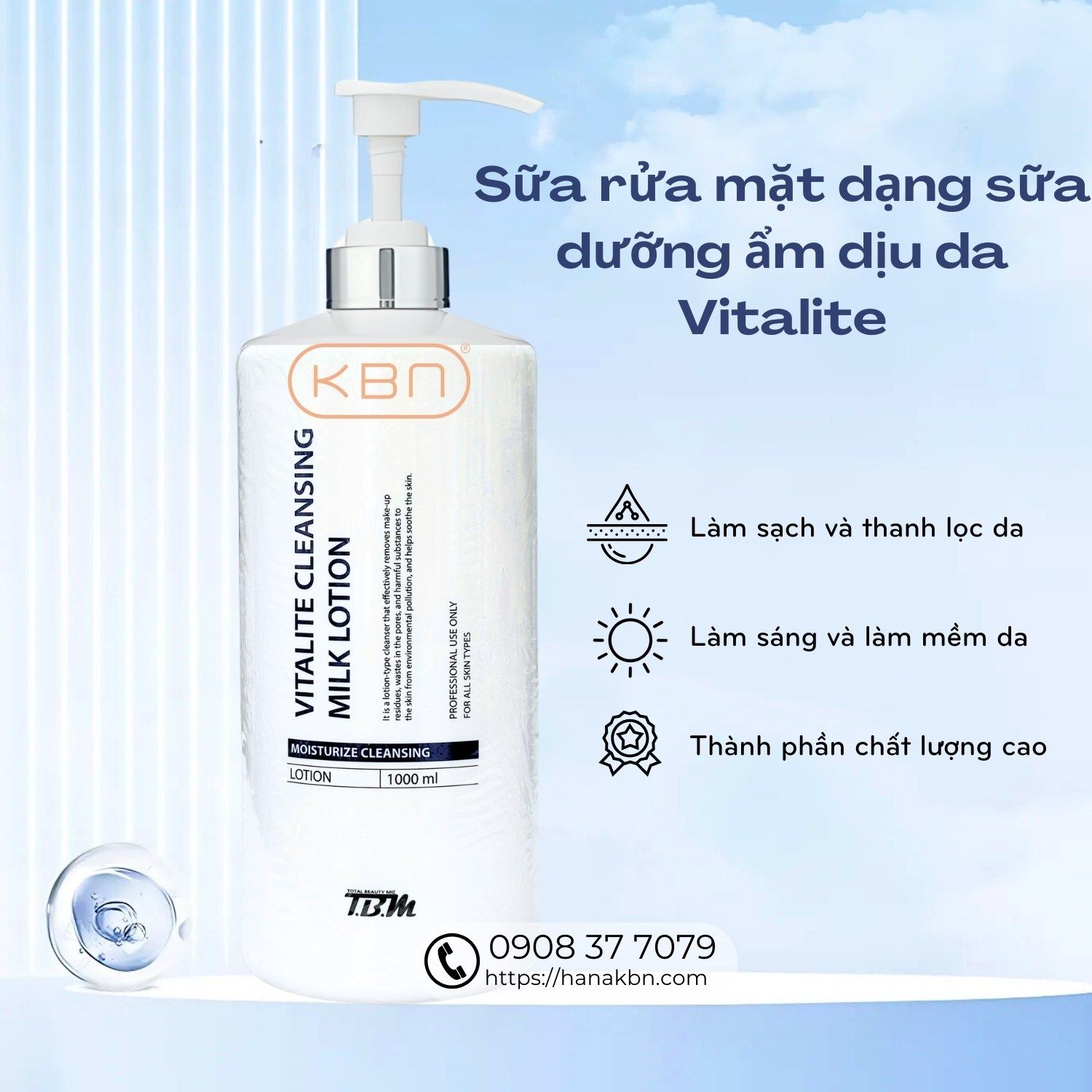 Sữa rửa mặt VITALITE Hàn Quốc - HanaKBN