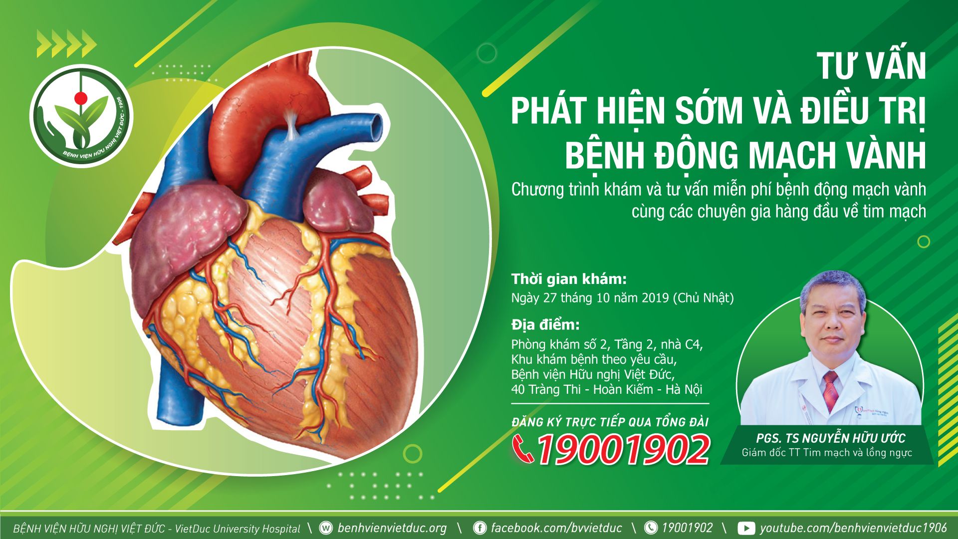 Tư vấn, phát hiện sớm và điều trị kịp thời bệnh động mạch vành - Bệnh viện Việt Đức