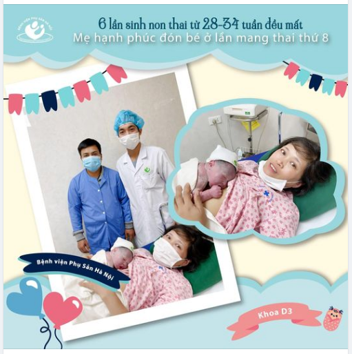 6 lần sinh non thai từ 28-34 tuần đều mất, mẹ hạnh phúc đón bé ở lần mang thai thứ 8