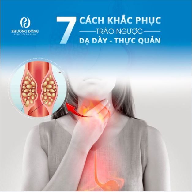 7 cách khắc phục trào ngược dạ dày, thực quản