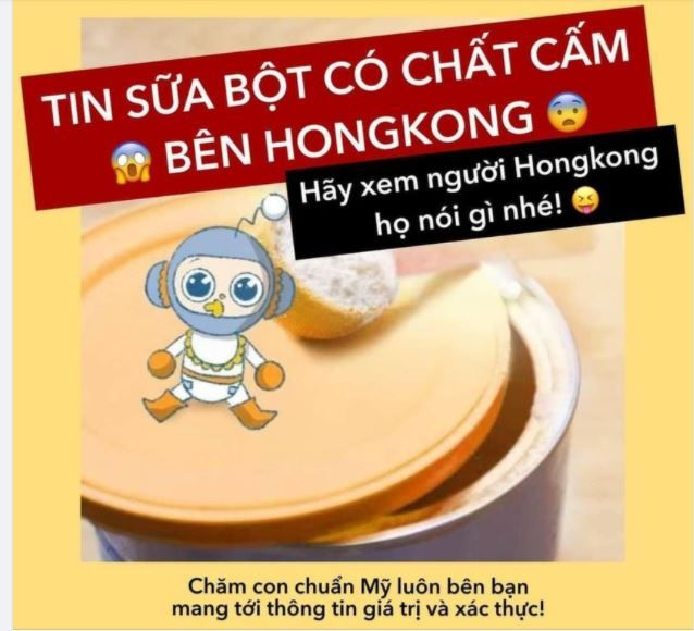 THÔNG TIN 9 LOẠI SỮA BỘT CÓ CHẤT CẤM GÂY UNG THƯ Ở HONGKONG LÀM CÁC MẸ HOANG MANG!? XIN HÃY "ĐỌC HIỂU"