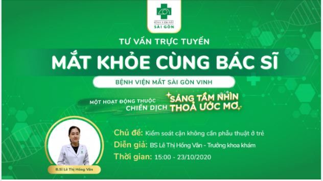 Kiểm soát cận thị ở trẻ em mà không cần sự can thiệp của phẫu thuật.