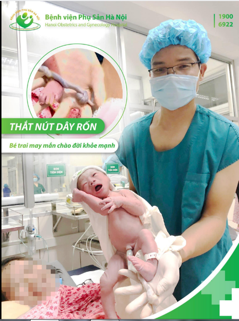 Bị thắt nút dây rốn, bé trai may mắn chào đời khỏe mạnh