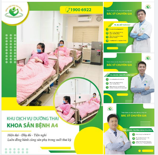 Các bác sĩ chuyên gia trực tiếp thăm khám, theo dõi tại khu dịch vụ dưỡng thai - khoa Sản bệnh A4