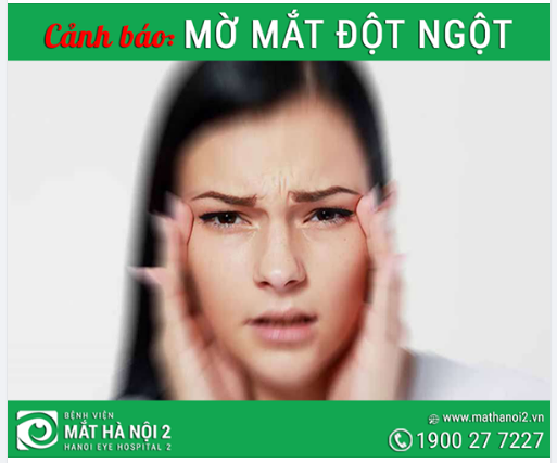 CẢNH BÁO: MỜ MẮT ĐỘT NGỘT