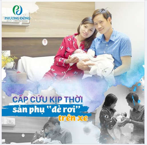 Cấp cứu kịp thời sản phụ “ĐẺ RƠI” trên xe!