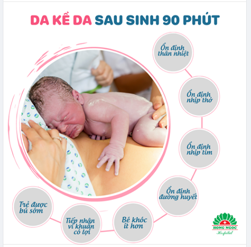 DA KỀ DA SAU SINH 90 PHÚT – KHỞI ĐẦU TUYỆT VỜI CHO HÀNH TRÌNH NUÔI CON BẰNG SỮA MẸ