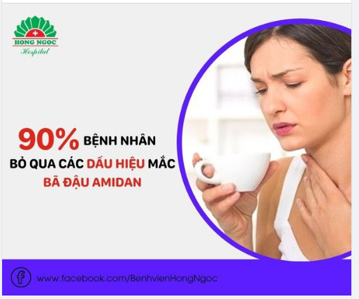 DẤU HIỆU CẢNH BÁO MẮC  BÃ ĐẬU AMIDAN MÀ 90% BỆNH NHÂN ĐỀU BỎ QUA