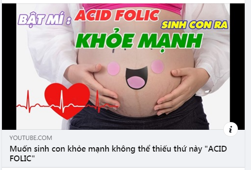 Muốn sinh con khỏe mạnh không thể thiếu thứ này"ACID FOLIC"