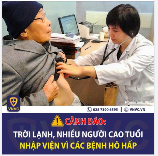 THỜI TIẾT TRỞ LẠNH, NHIỀU NGƯỜI CAO TUỔI PHẢI NHẬP VIỆN VÌ CÁC BỆNH HÔ HẤP