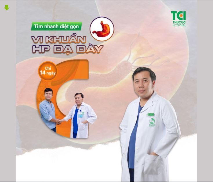 TÌM NHANH - DIỆT GỌN VI KHUẨN HP DẠ DÀY TẠI THU CÚC