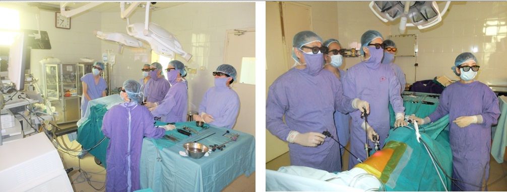 Ca phẫu thuật nội soi 3D đầu tiên cho bệnh nhân ung thư thực quản và túi mật một lỗ tại - Bệnh viện 108
