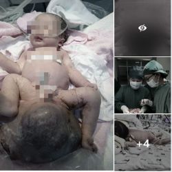 Bà mẹ trẻ cùng đứa con đầu lòng với khối u quái ác khổng lồ