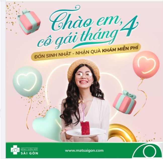 CÓ SINH NHẬT THÁNG 4: TẶNG 750K PHÍ KHÁM MẮT CHUYÊN SÂU ​