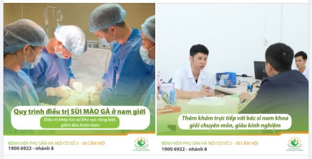 Điều trị sùi mào gà tại Bệnh viện Phụ Sản Hà Nội Cơ sở 2, nam giới được chăm sóc bởi quy trình như thế nào?