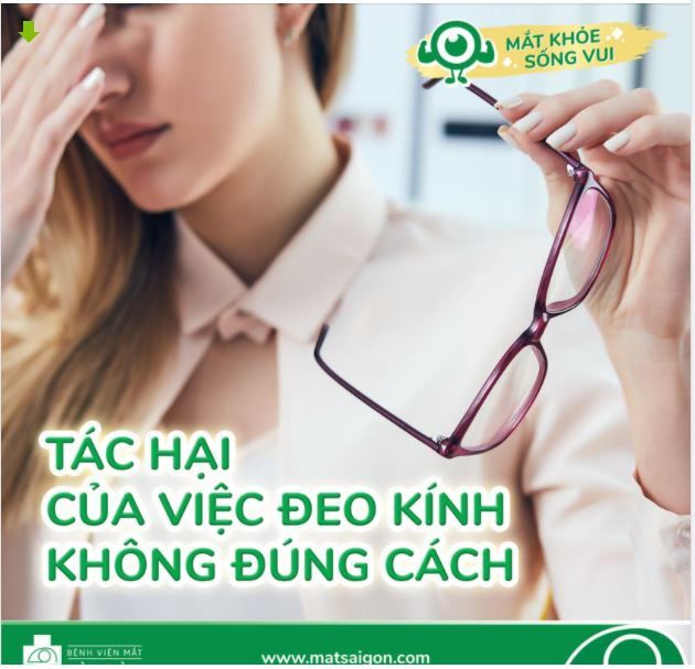 TÁC HẠI CỦA VIỆC ĐEO KÍNH KHÔNG ĐÚNG CÁCH