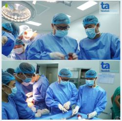 Thêm một em bé được mổ thay toàn bộ xương đùi nhân tạo tại BVĐK Tâm Anh