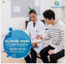 Sự khác nhau giữa tán sỏi qua da và tán sỏi nội soi ngược dòng bằng ống mềm