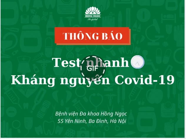 THÔNG BÁO TEST NHANH KHÁNG NGUYÊN COVID-19