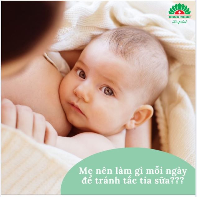 Mẹ nên làm gì mỗi ngày để tránh tắc tia sữa?