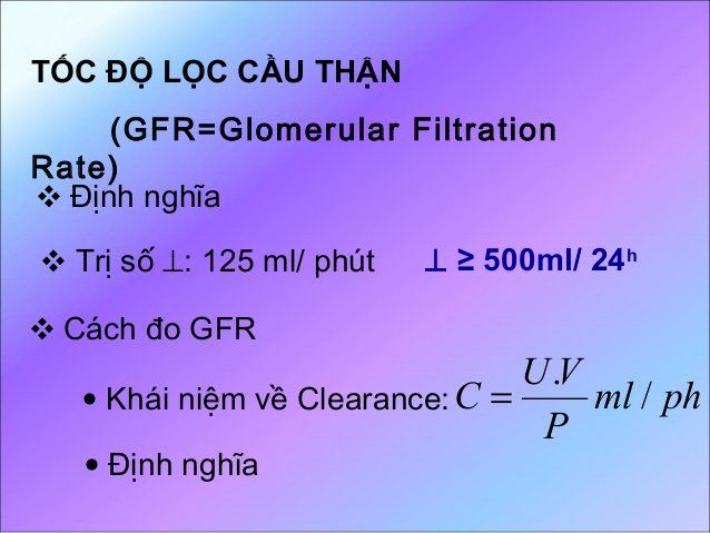 3. Các Phương Pháp Tính Mức Lọc Cầu Thận