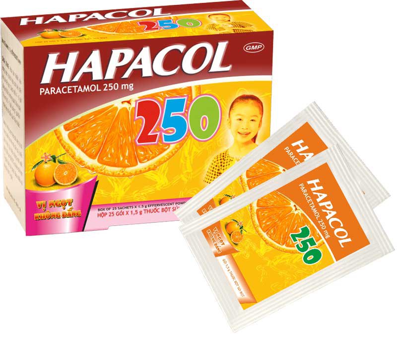 Loại bột sủi bọt Hapacol 250 có mùi vị gì?
