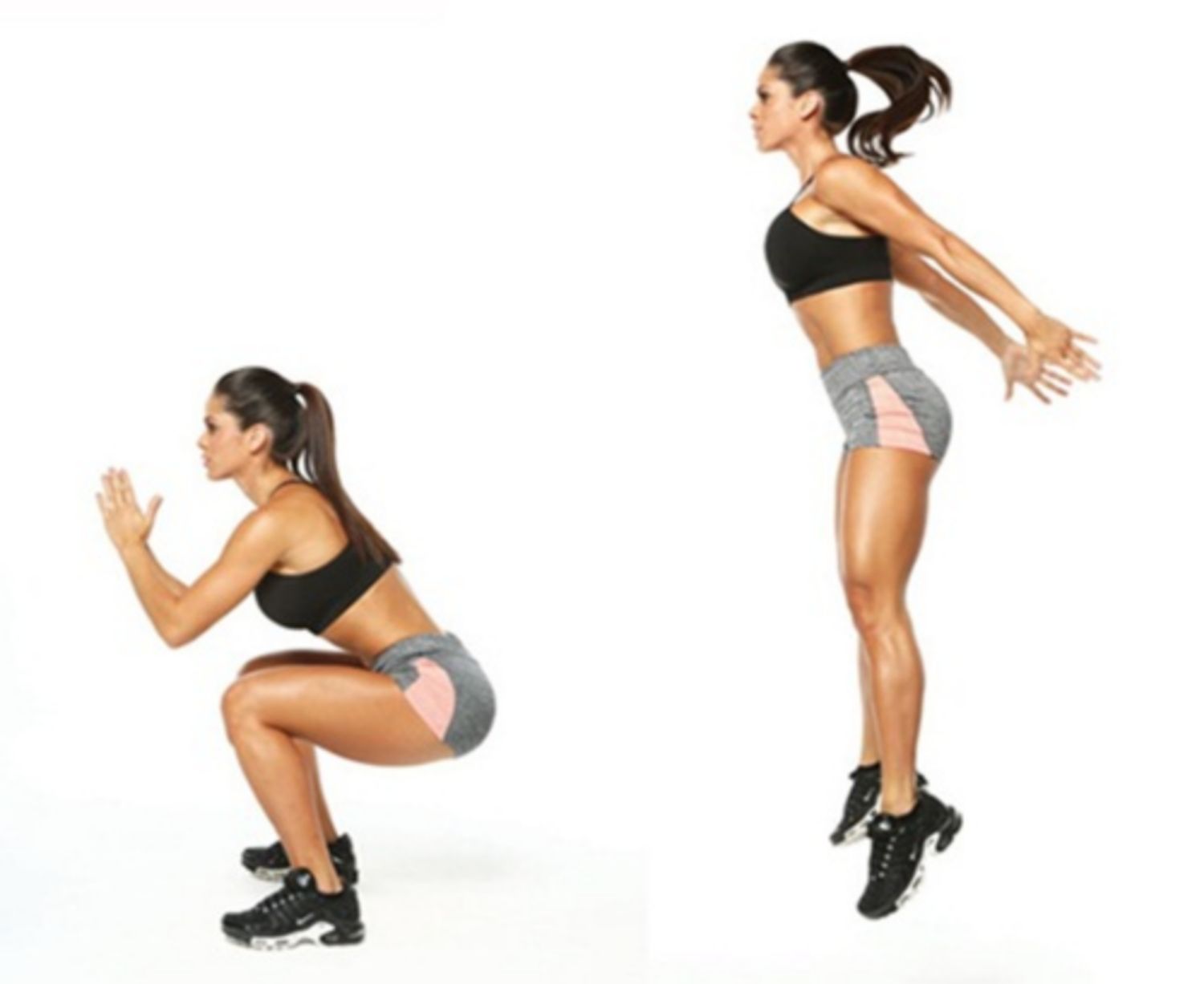 Bài tập thể dục giảm mỡ bụng Jump Squat