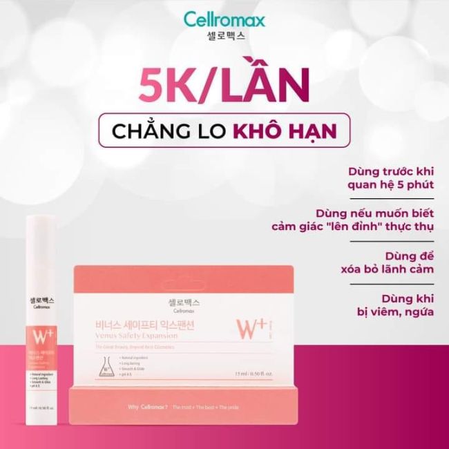 Cellromax Venus - gel Tăng khoái cảm phái đẹp
