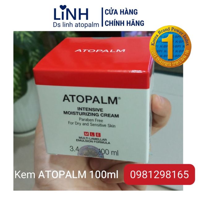 Kem ATOPALM 100ml - Giảm chàm sữa, Phục hồi hàng rào da, Dưỡng Da cho bé
