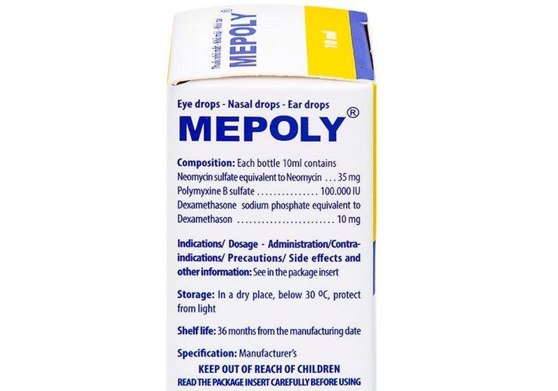 Tác dụng của thuốc nhỏ mũi Mepoly