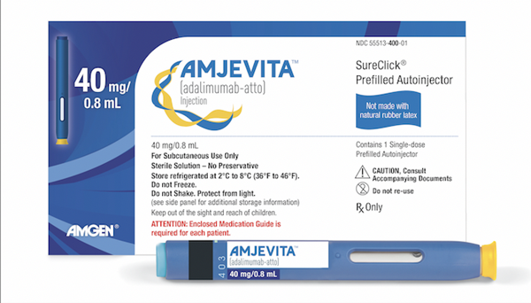 Amjevita: Công dụng, liều dùng và tác dụng phụ
