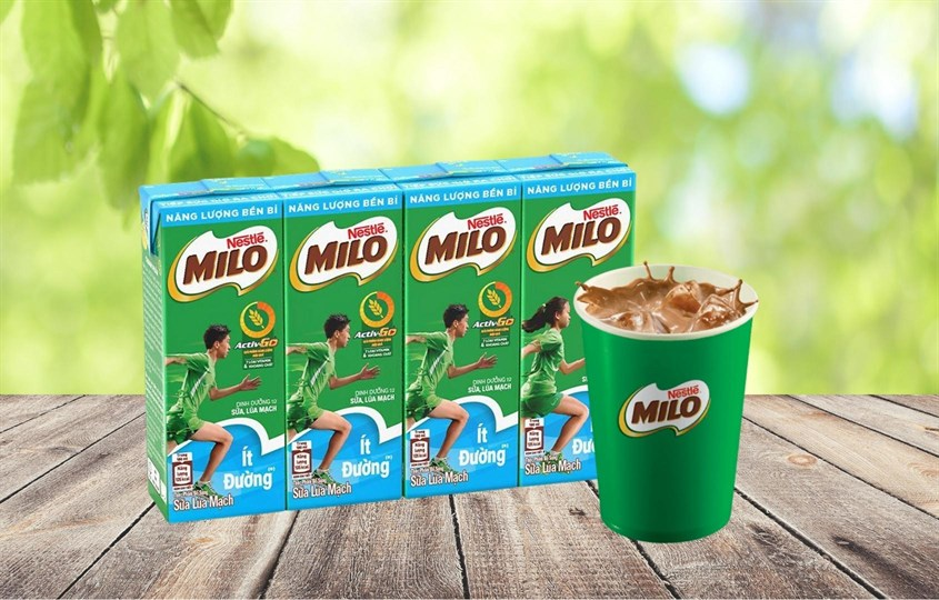 Sữa Milo ít đường